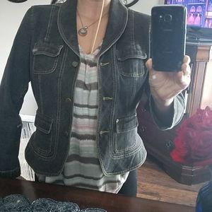 Loft fitted denim jacket Size 14 Petite